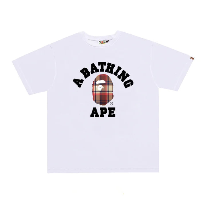 2026 1:1 High Version Letter Printing Bathing Ape Shirt Fashion Designer Hot Sell T-Shirt Men Printed Bapees Trendy T Shirt