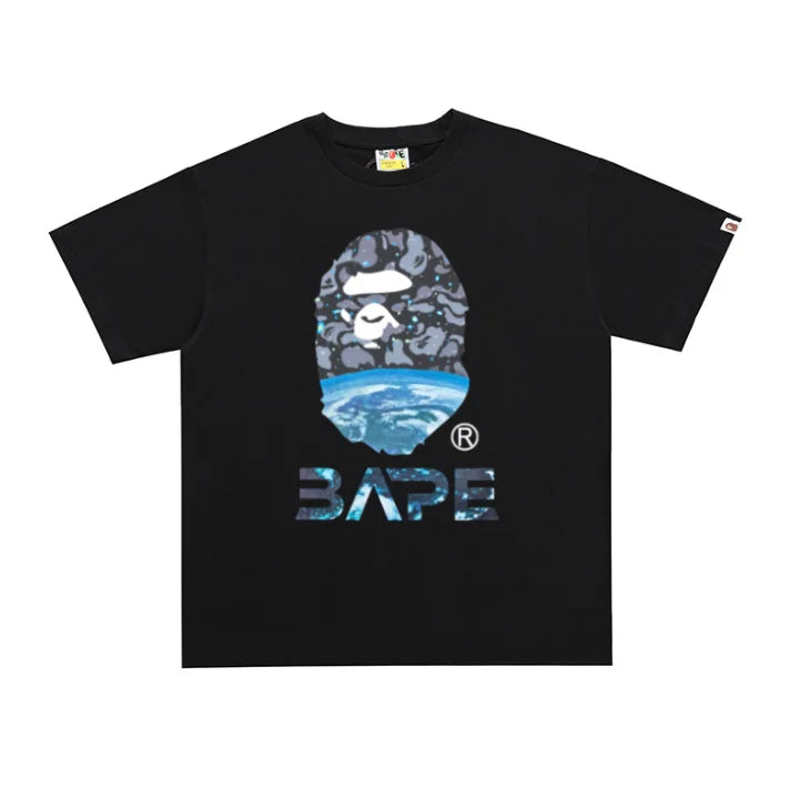 2026 1:1 High Version Letter Printing Bathing Ape Shirt Fashion Designer Hot Sell T-Shirt Men Printed Bapees Trendy T Shirt