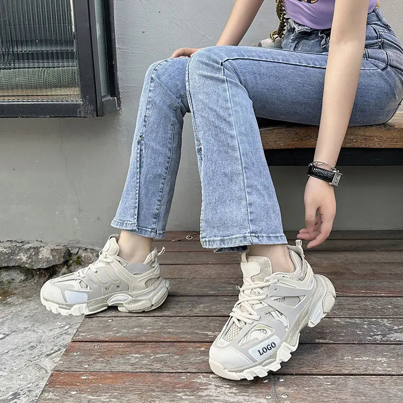 Wholesale Custom Logo Thick Casual Trade Men's Sports Shoes Women's Fashion Shoes