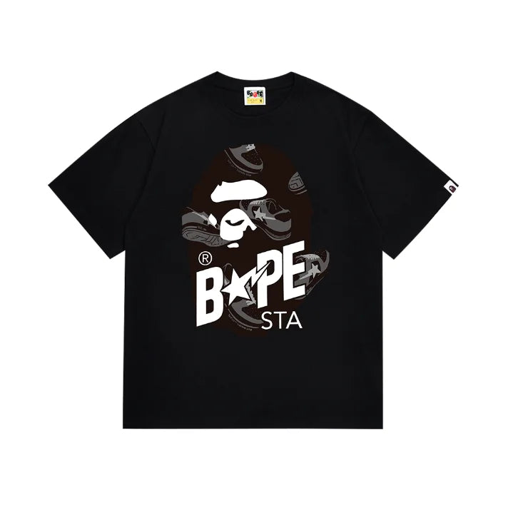 2026 1:1 High Version Letter Printing Bathing Ape Shirt Fashion Designer Hot Sell T-Shirt Men Printed Bapees Trendy T Shirt