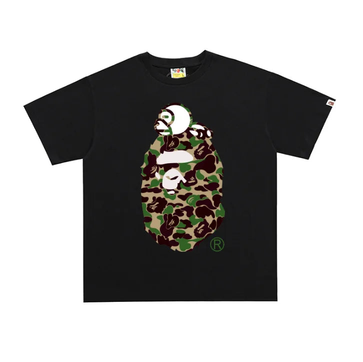 2026 1:1 High Version Letter Printing Bathing Ape Shirt Fashion Designer Hot Sell T-Shirt Men Printed Bapees Trendy T Shirt