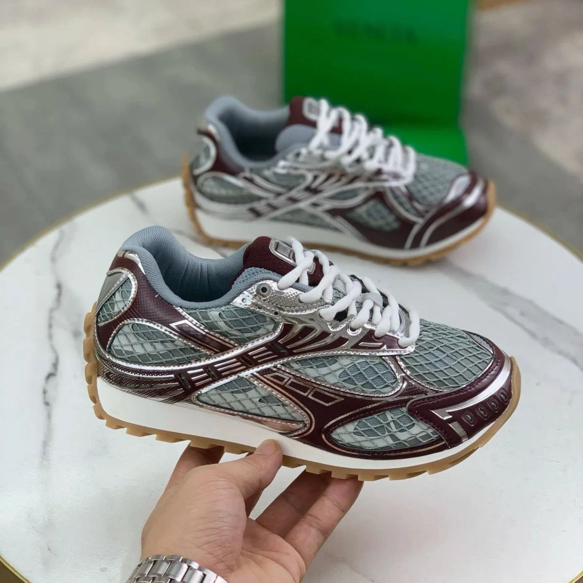 Luxury Designer BV Shoes Casual Training Sneakers for Men and Women Bottegas High Quality Leather Running Venetas Orbit Shoes