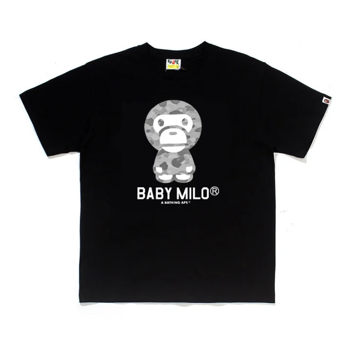 2026 1:1 High Version Letter Printing Bathing Ape Shirt Fashion Designer Hot Sell T-Shirt Men Printed Bapees Trendy T Shirt