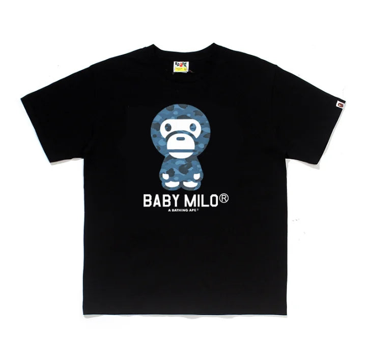 2026 1:1 High Version Letter Printing Bathing Ape Shirt Fashion Designer Hot Sell T-Shirt Men Printed Bapees Trendy T Shirt