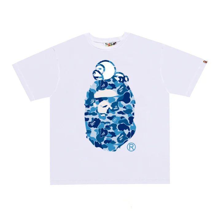 2026 1:1 High Version Letter Printing Bathing Ape Shirt Fashion Designer Hot Sell T-Shirt Men Printed Bapees Trendy T Shirt