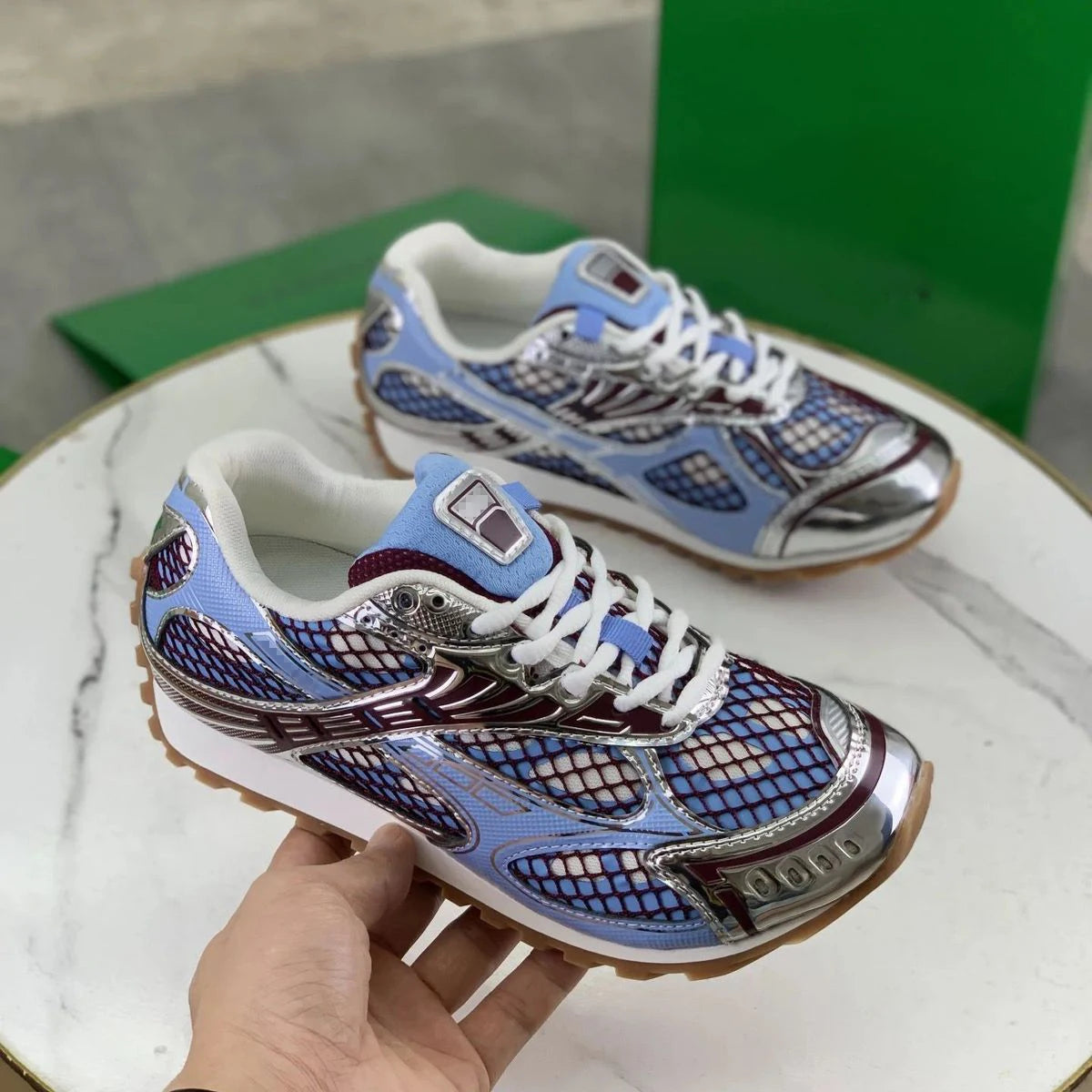 Luxury Designer BV Shoes Casual Training Sneakers for Men and Women Bottegas High Quality Leather Running Venetas Orbit Shoes