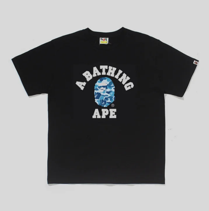 2026 1:1 High Version Letter Printing Bathing Ape Shirt Fashion Designer Hot Sell T-Shirt Men Printed Bapees Trendy T Shirt