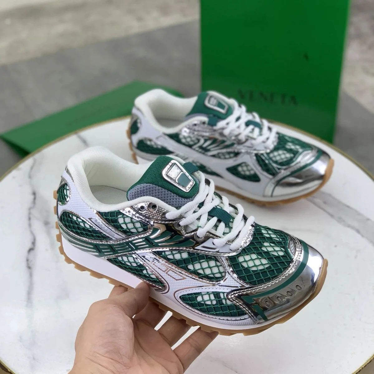 Luxury Designer BV Shoes Casual Training Sneakers for Men and Women Bottegas High Quality Leather Running Venetas Orbit Shoes