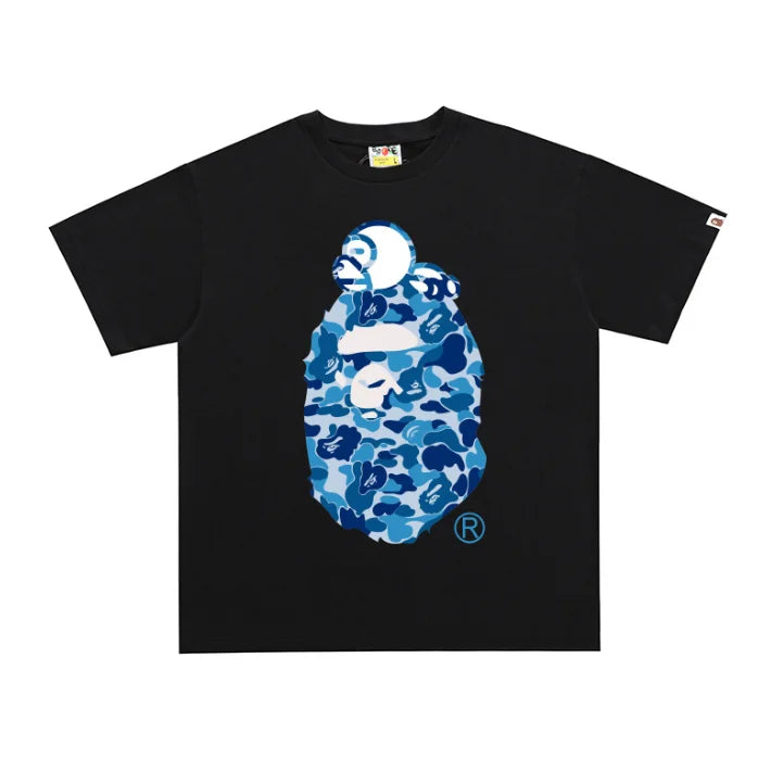 2026 1:1 High Version Letter Printing Bathing Ape Shirt Fashion Designer Hot Sell T-Shirt Men Printed Bapees Trendy T Shirt