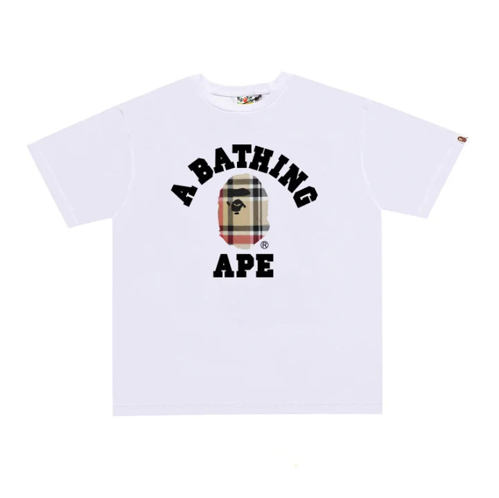 2026 1:1 High Version Letter Printing Bathing Ape Shirt Fashion Designer Hot Sell T-Shirt Men Printed Bapees Trendy T Shirt