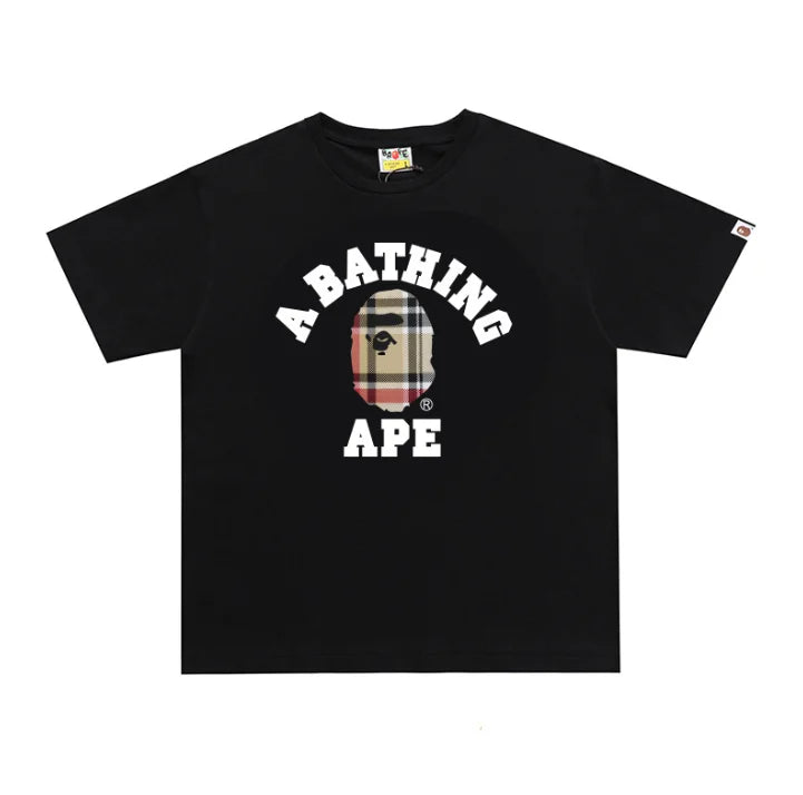 2026 1:1 High Version Letter Printing Bathing Ape Shirt Fashion Designer Hot Sell T-Shirt Men Printed Bapees Trendy T Shirt