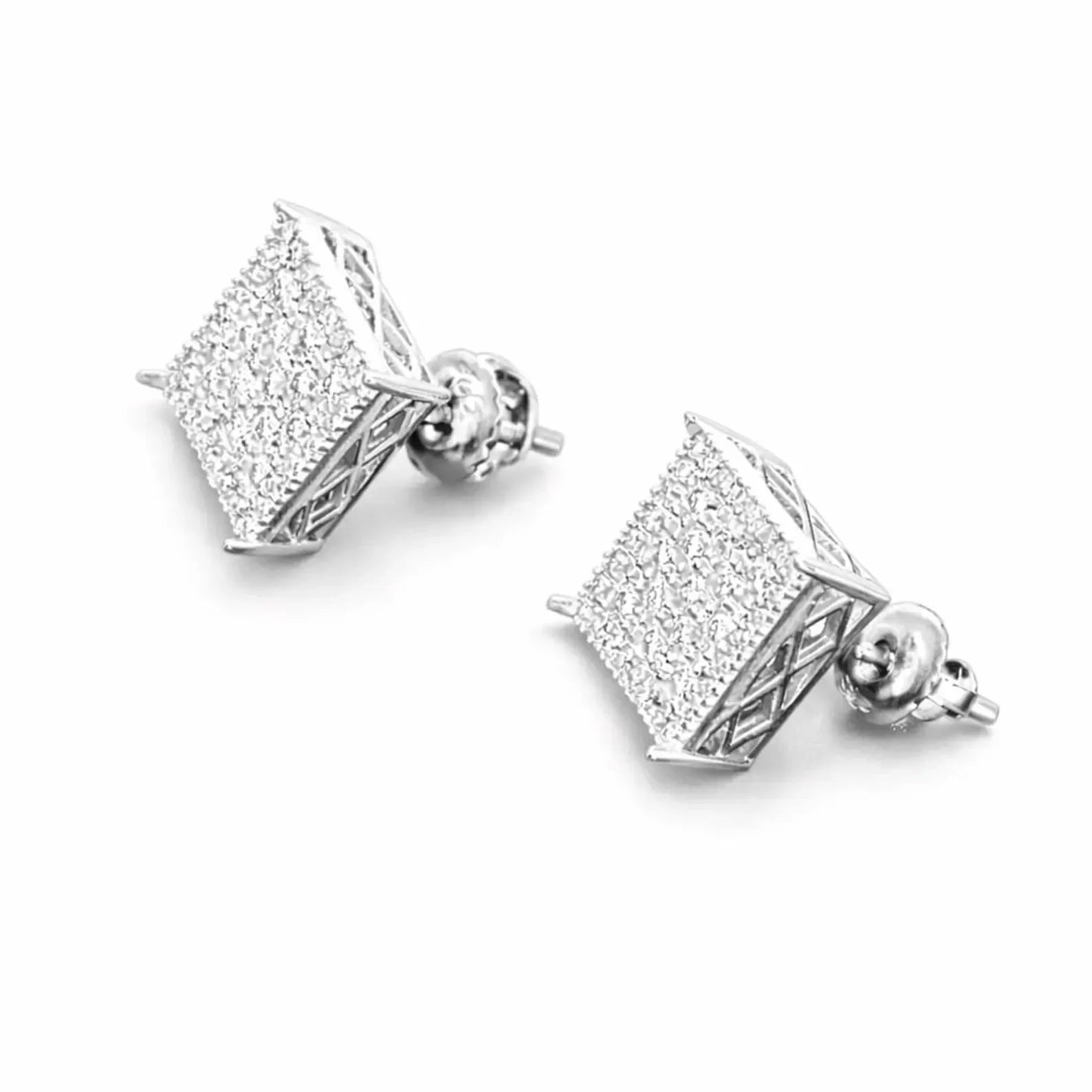 2026 New Hip Hop Jewelry Men's Brilliant Cut IGI Certified Moissanite Earrings Pass Diamond Tester Solid 925 Silver Earrings