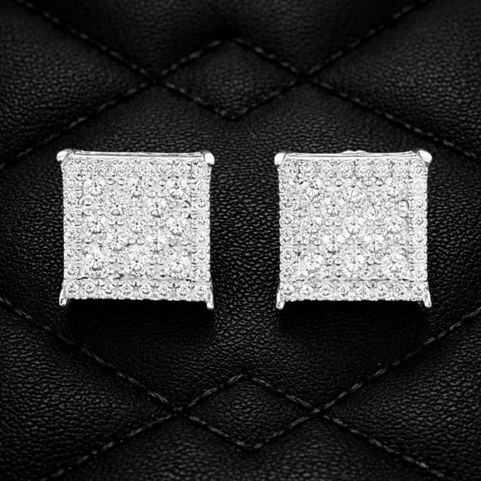 2026 New Hip Hop Jewelry Men's Brilliant Cut IGI Certified Moissanite Earrings Pass Diamond Tester Solid 925 Silver Earrings