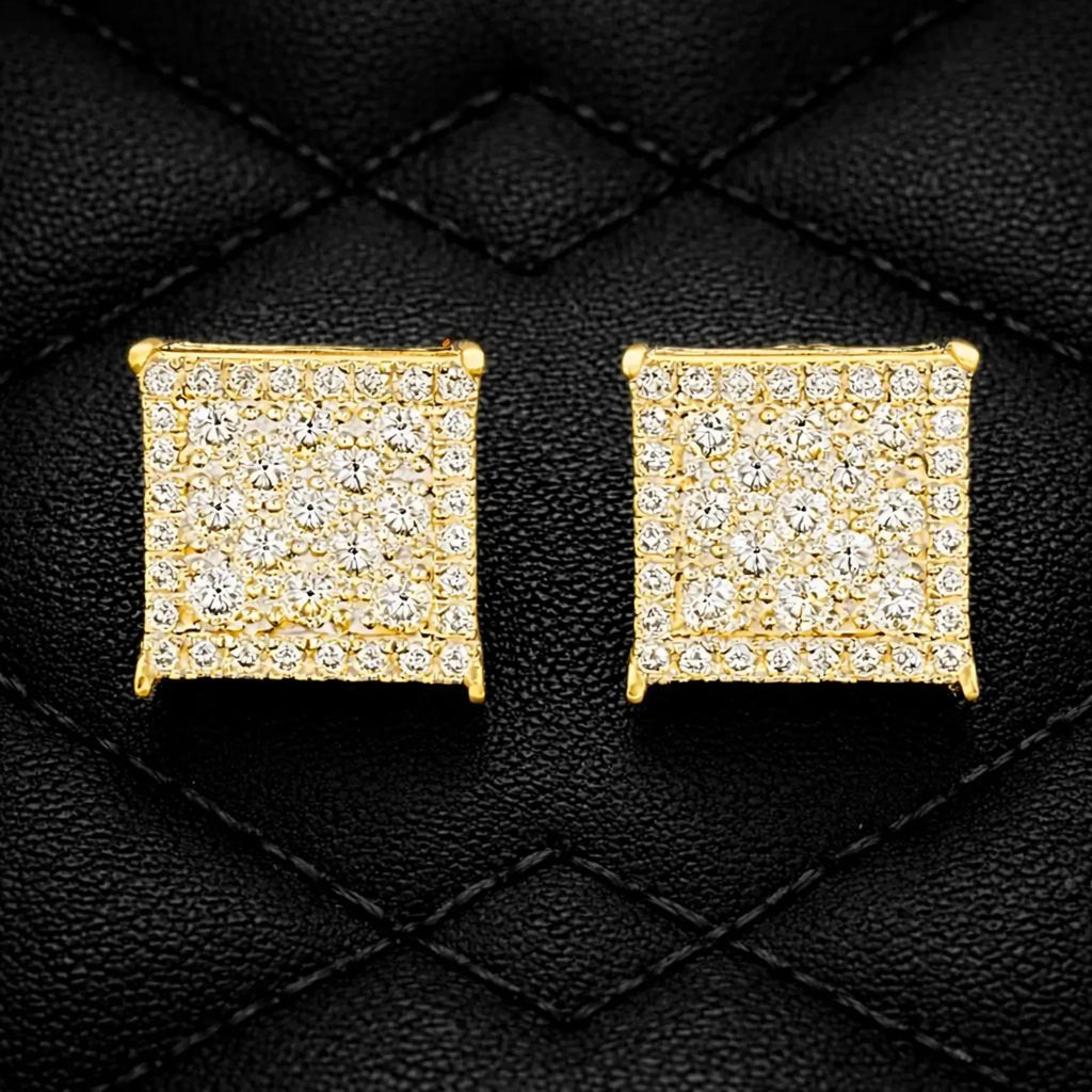 2026 New Hip Hop Jewelry Men's Brilliant Cut IGI Certified Moissanite Earrings Pass Diamond Tester Solid 925 Silver Earrings