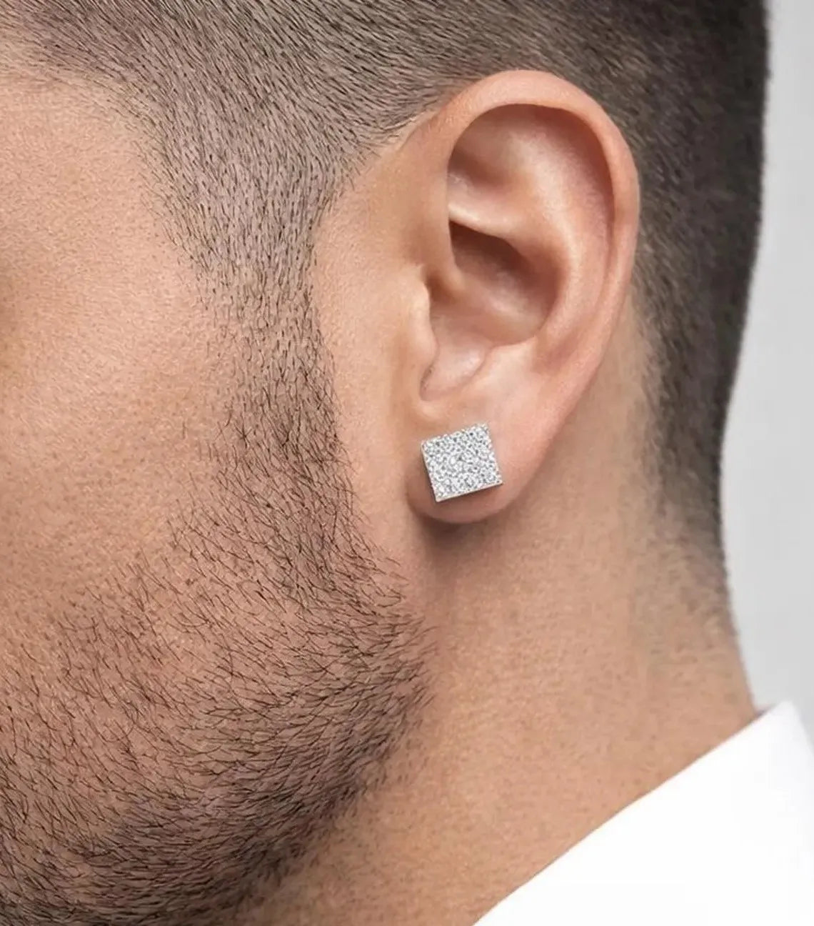 2026 New Hip Hop Jewelry Men's Brilliant Cut IGI Certified Moissanite Earrings Pass Diamond Tester Solid 925 Silver Earrings